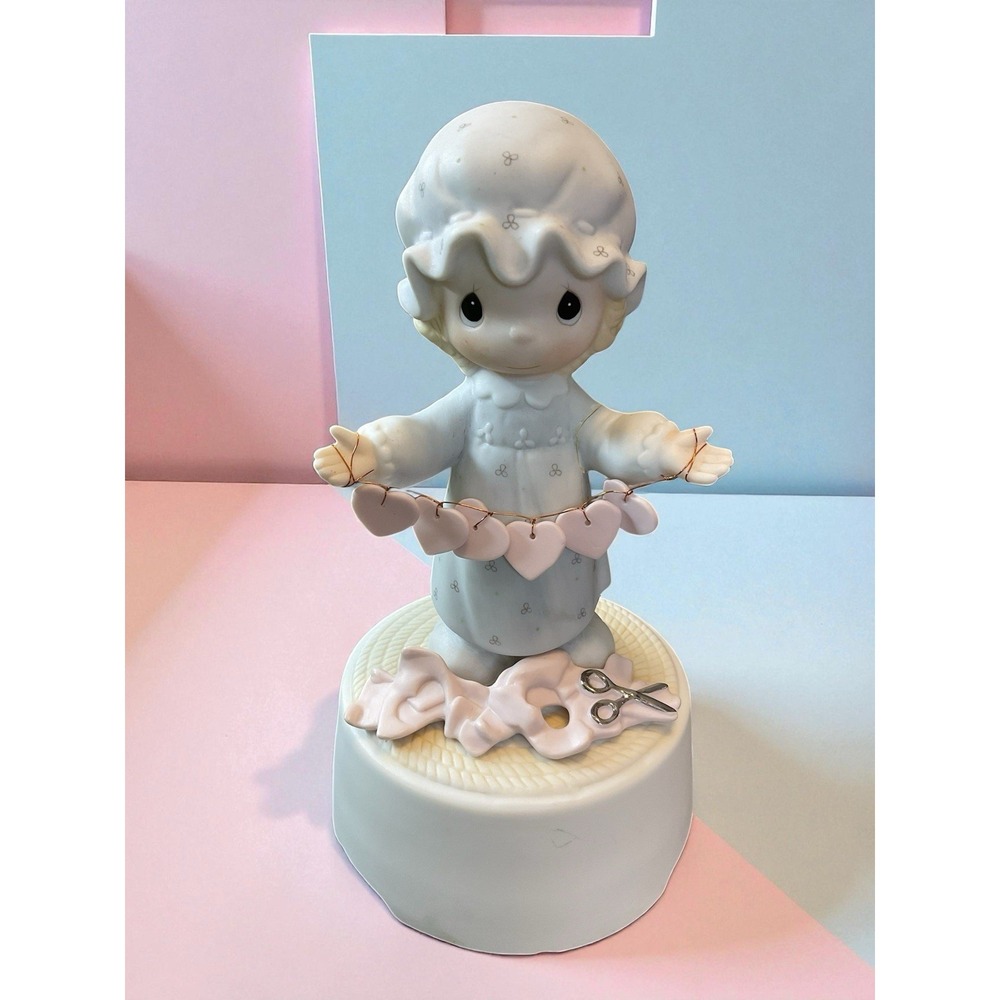 Vtg. Precious Moments "You Have Touched So Many Hearts"‎ Figurine, OB 1983